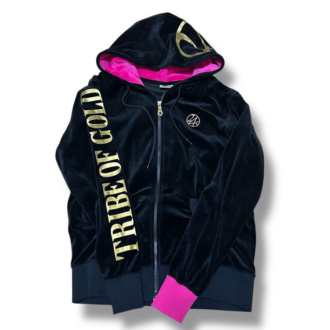 24karats TRIBE OF GOLD ベロア ジャージ セットアップ