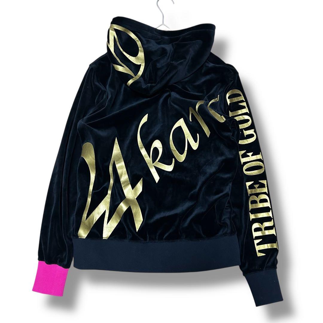 24karats TRIBE OF GOLD ベロア ジャージ セットアップ