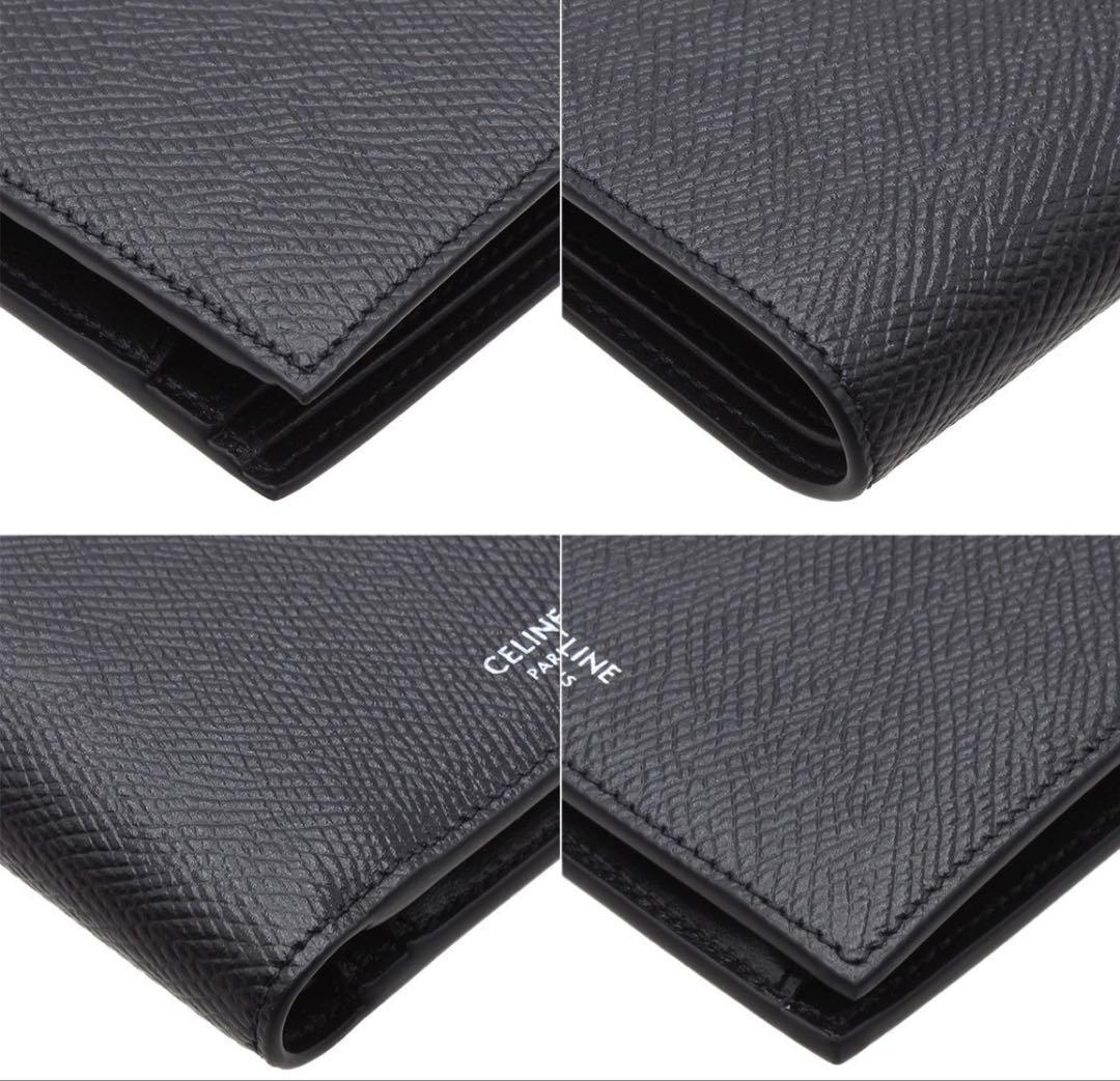 R2821 未使用 セリーヌ グレインカーフスキン 二つ折り財布