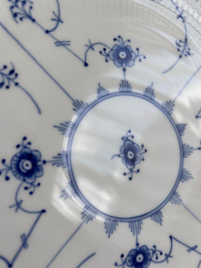 ブルーフルーテッド　プレイン　クーププレート　2枚