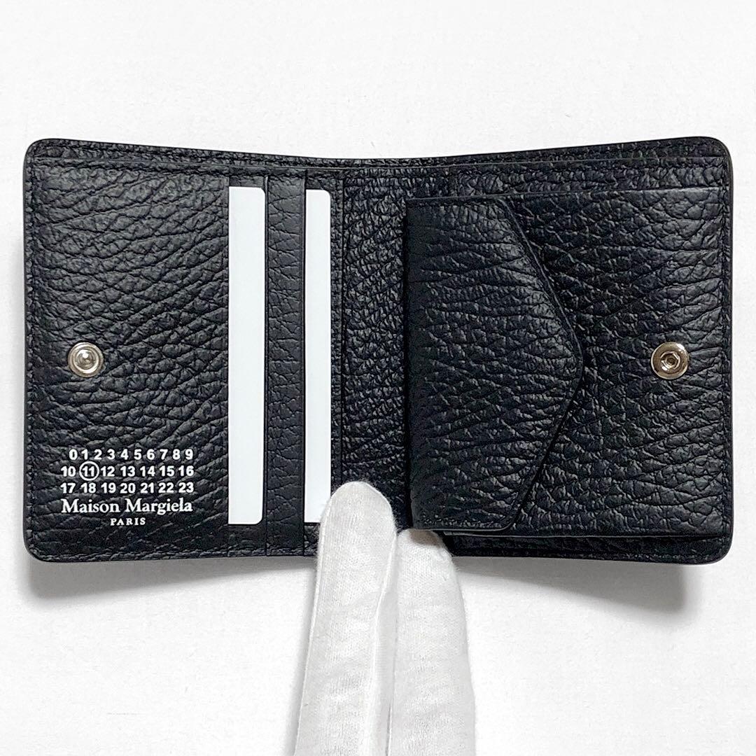 【新品未使用】メゾンマルジェラ バイフォールドウォレット 財布 黒
