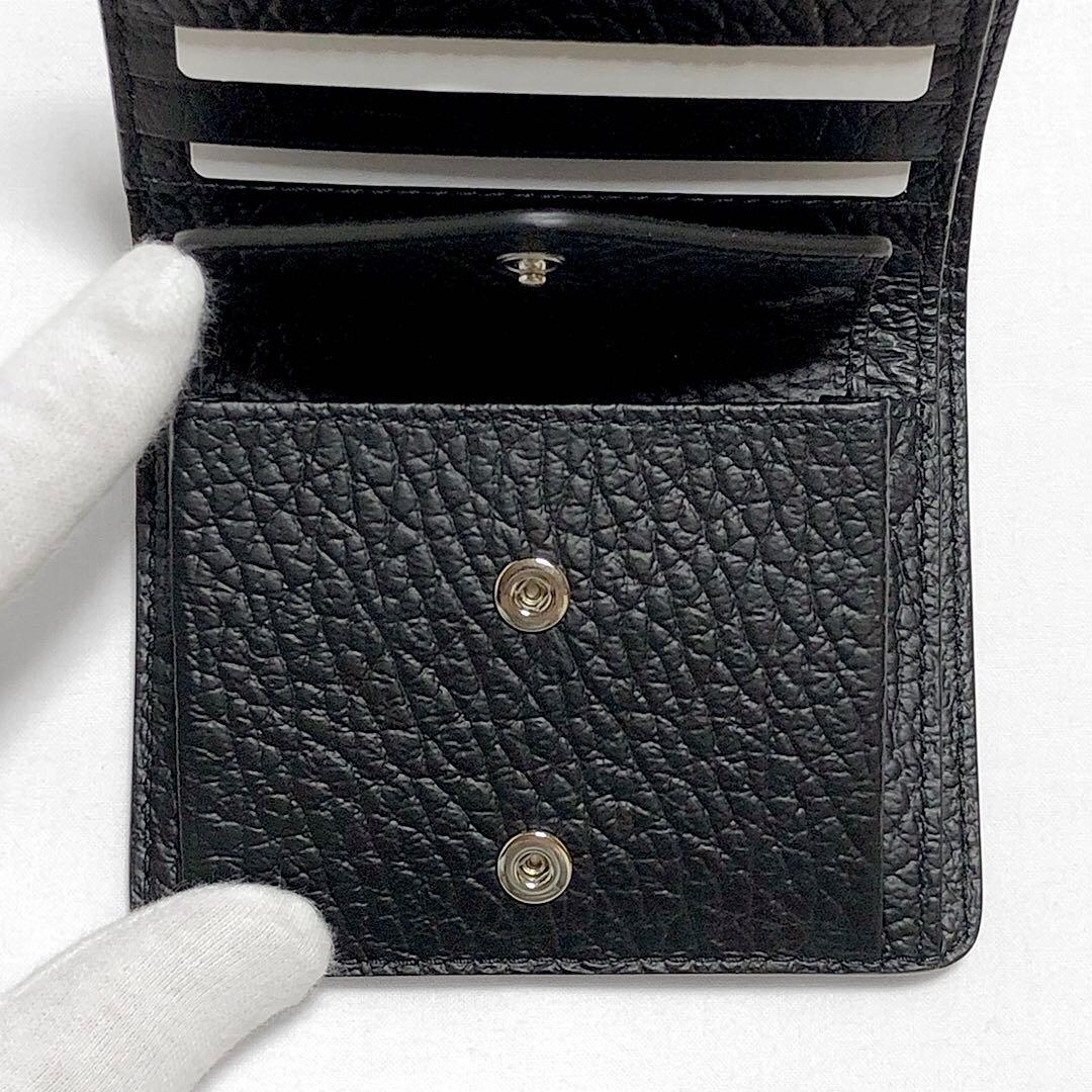 【新品未使用】メゾンマルジェラ バイフォールドウォレット 財布 黒