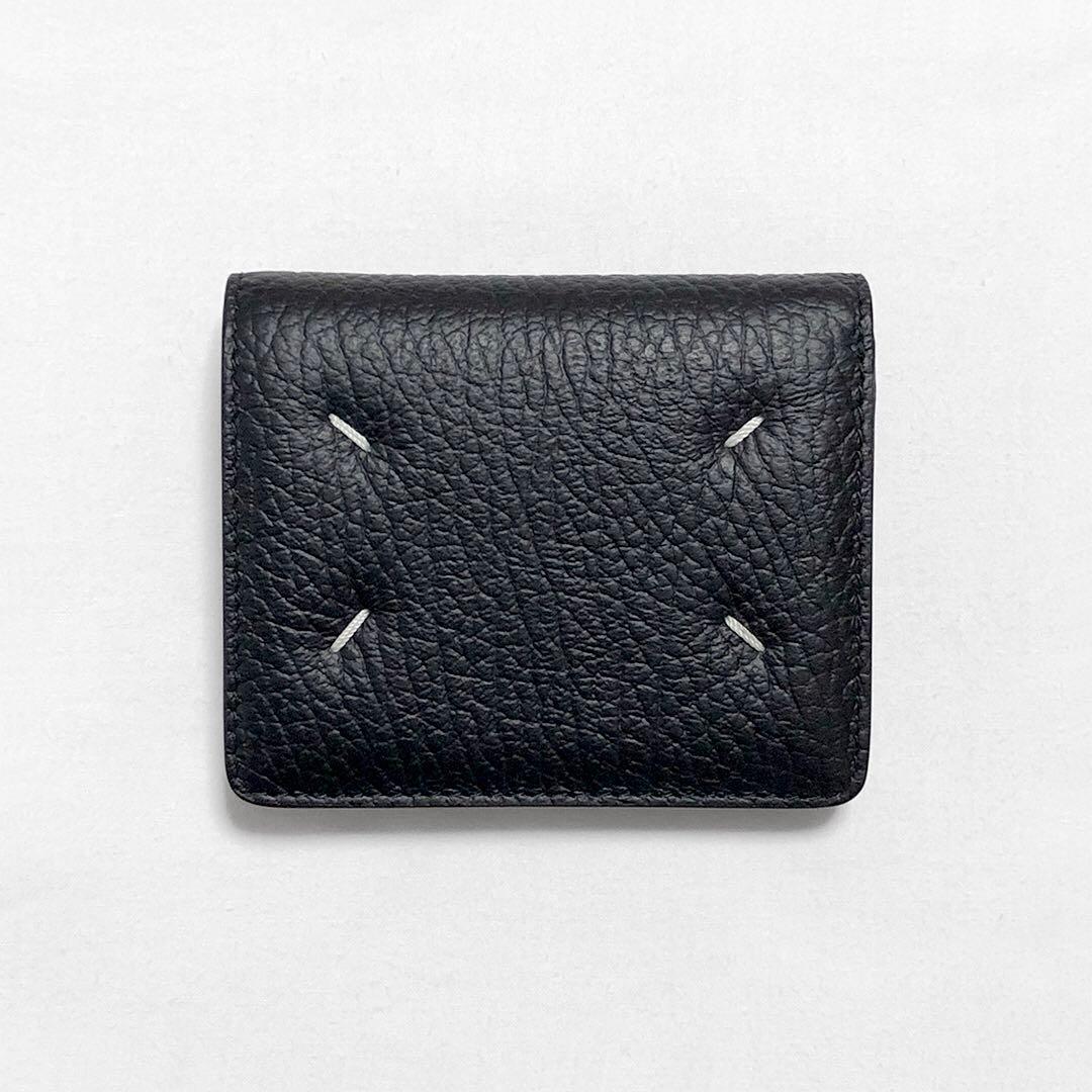 【新品未使用】メゾンマルジェラ バイフォールドウォレット 財布 黒