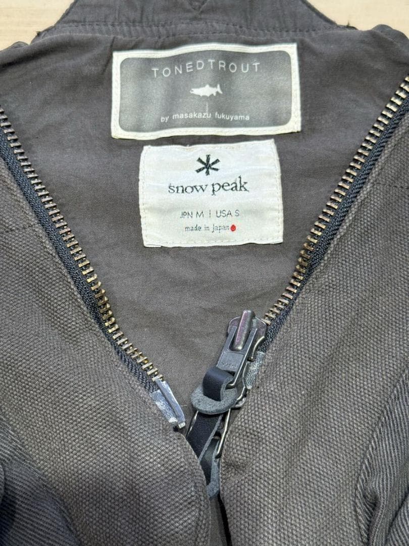 peak★スノーピーク×トーンドトラウト★フィッシングベスト★Mサイズ