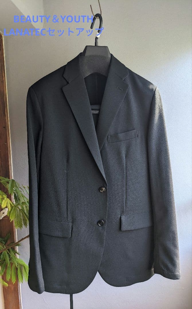 BEAUTY＆YOUTH　LANATECセットアップ　ブラック「L」