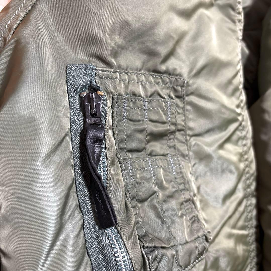 90s USA製 ALPHA N-2B ミリタリーフライトジャケット ideal