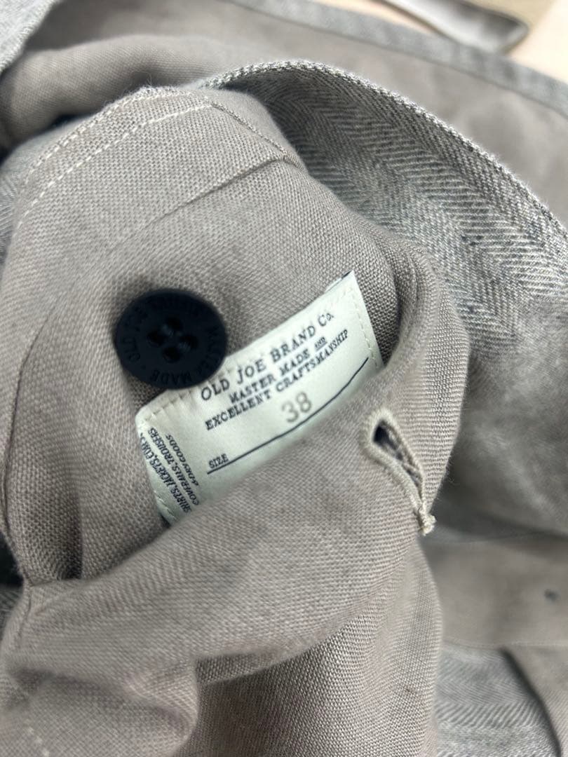 OLD JOE BRAND ノーカラージャケット グレー　38