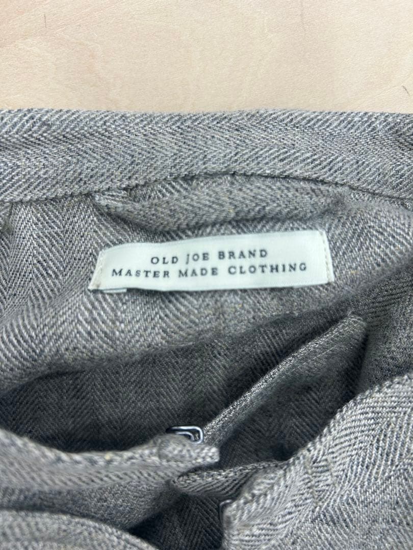 OLD JOE BRAND ノーカラージャケット グレー　38