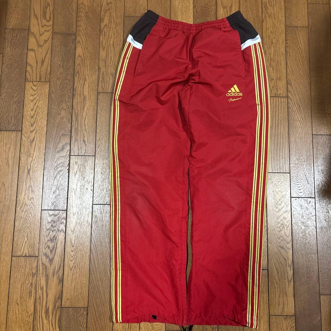 アディダスプロフェッショナルS／防寒ジャージ上下／赤