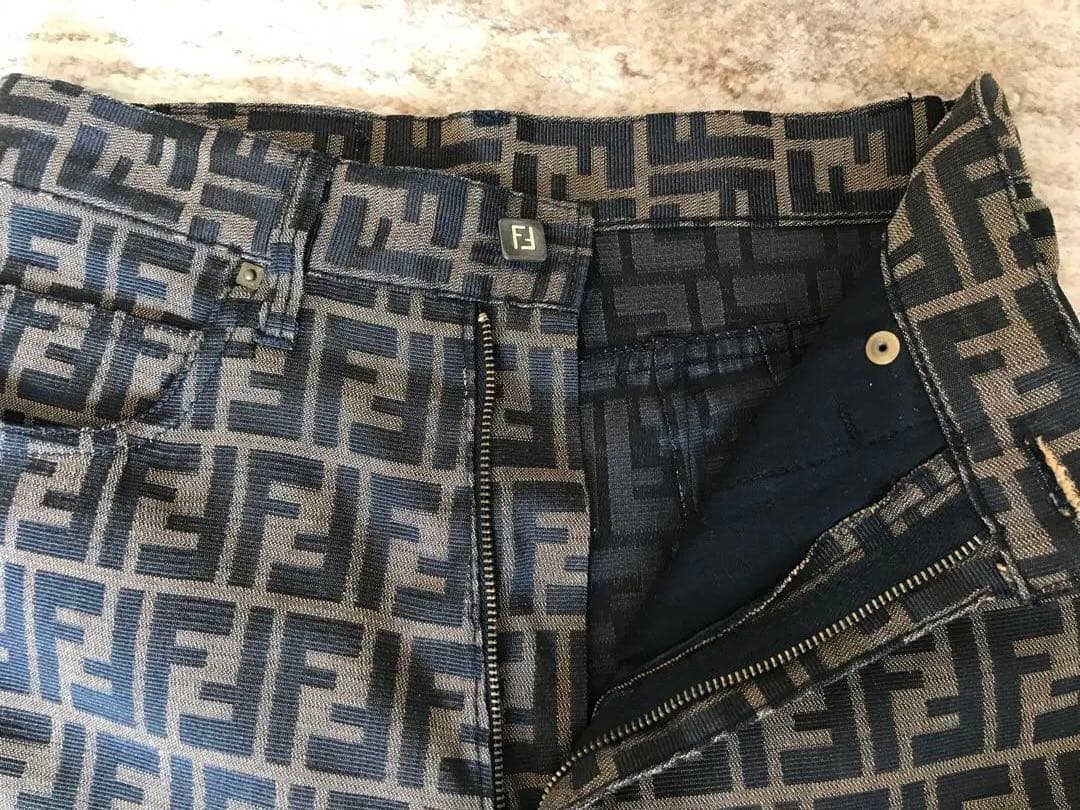 Fendi ロゴプリント カジュアルパンツ