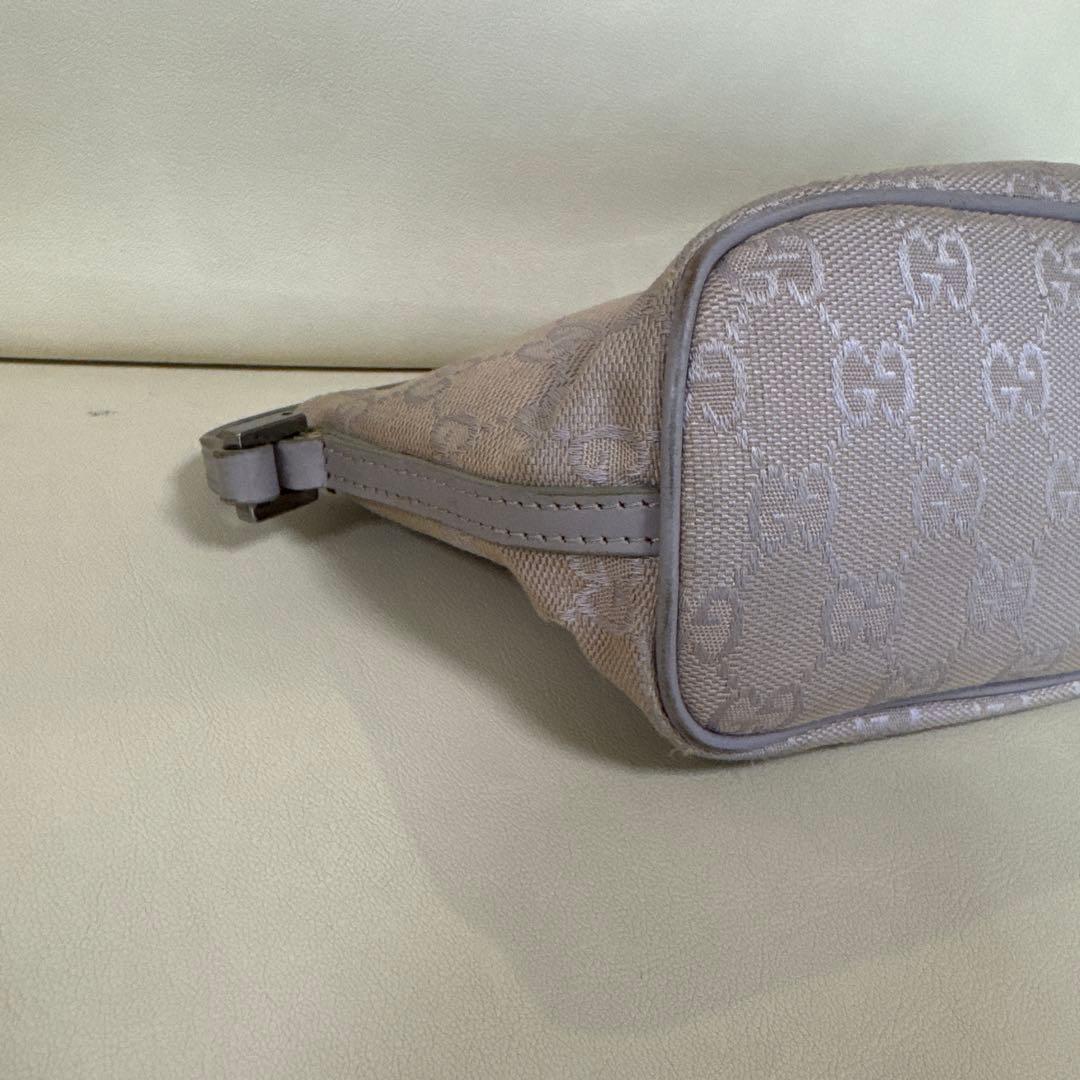 【美品】GUCCI グッチ アクセサリーポーチ GGキャンバス ハンドバッグ