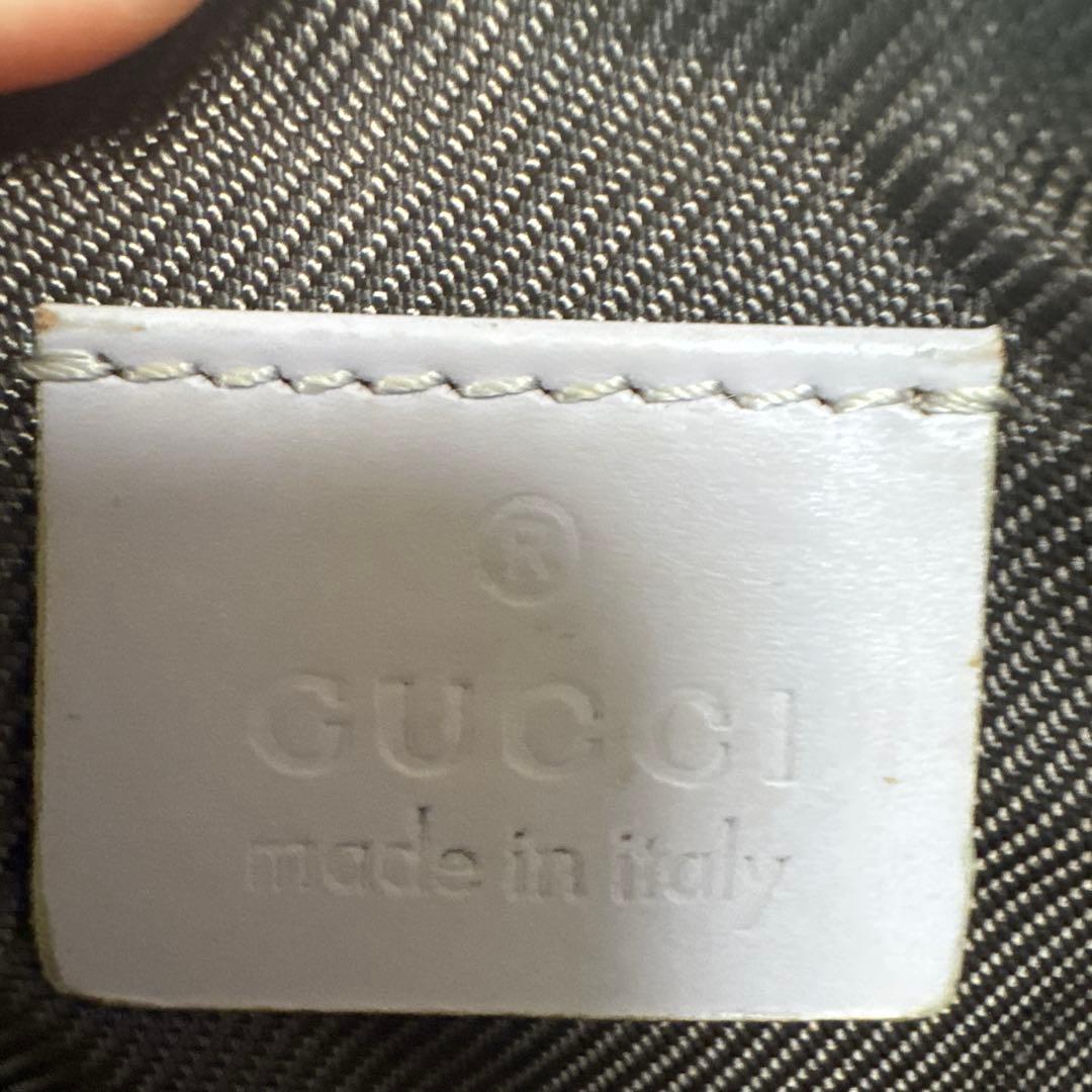 【美品】GUCCI グッチ アクセサリーポーチ GGキャンバス ハンドバッグ