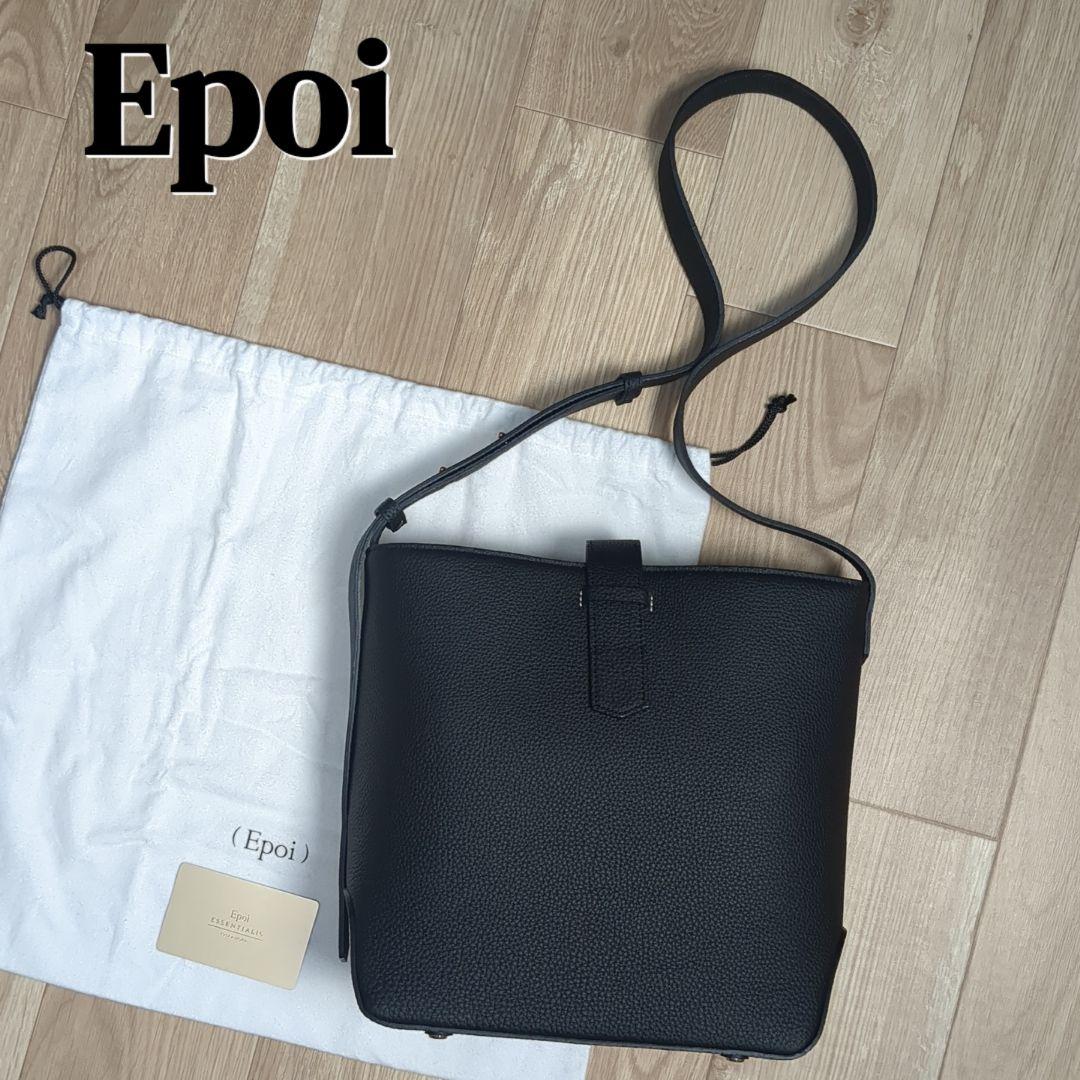 m未使用級☆Epoi リツ ブラック レザー ショルダーバッグ エポイ