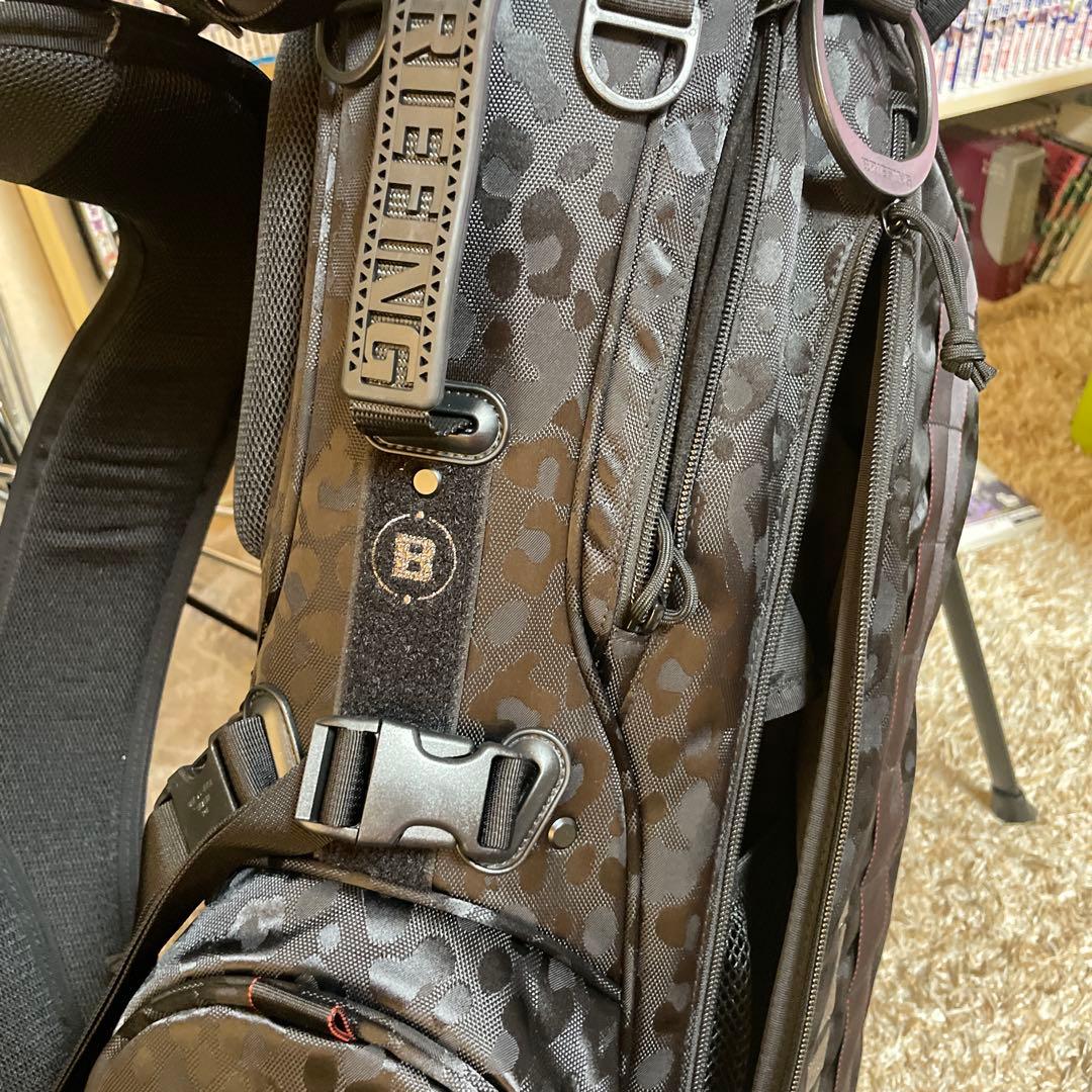 BRIEFING レオパード柄 キャディバッグ　ドライバーヘッドカバー付き