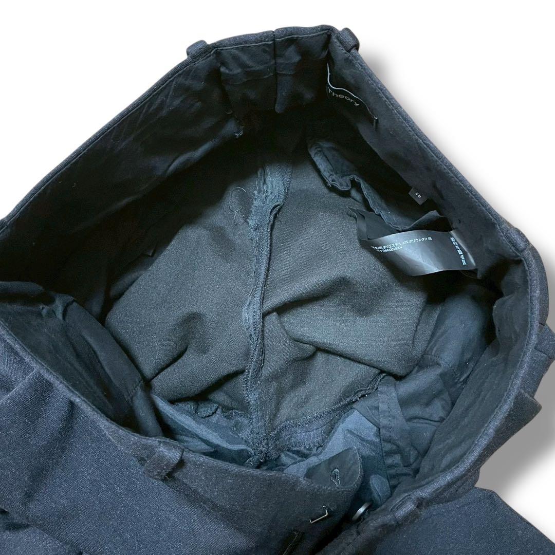 未使用級 現行 Theory メンズスーツ セットアップ ダークグレー 近年