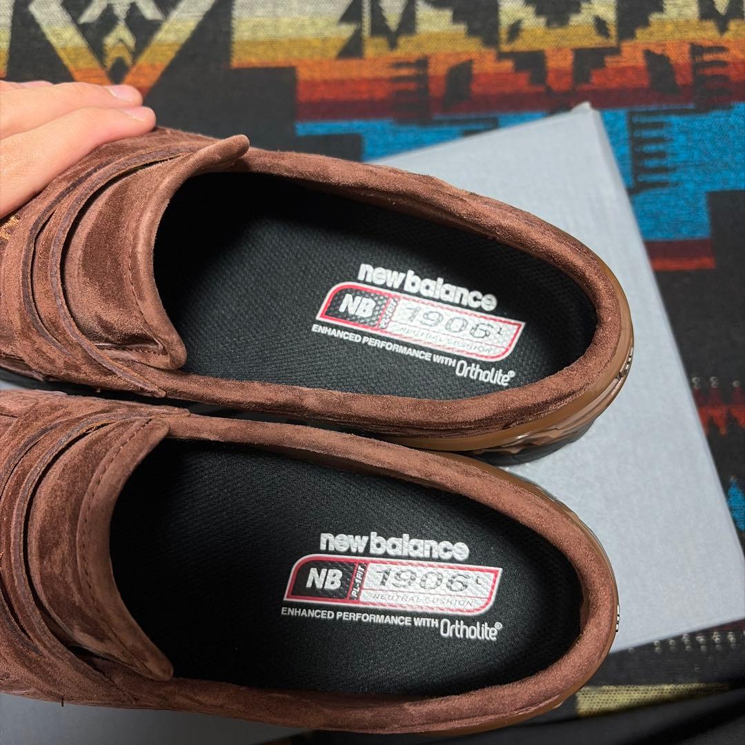 【ほぼ新品】New Balance 1906L ブラウン ローファー