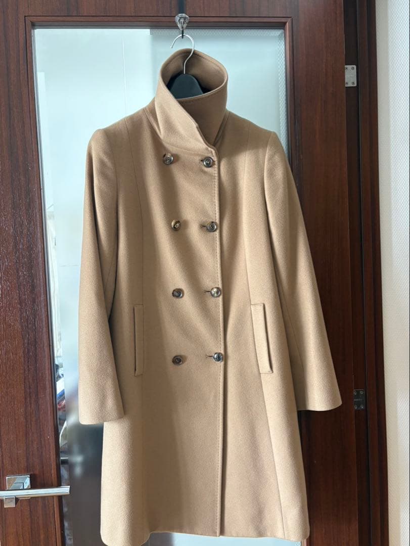 自由区　38 ロロピアーナカシミア100 コート　M