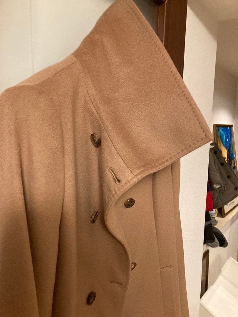 自由区　38 ロロピアーナカシミア100 コート　M