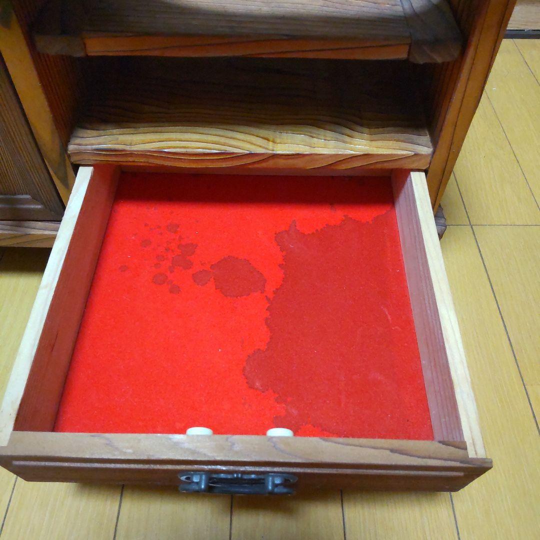 昭和レトロ　家具　引き出し付き ポットワゴン　和風ワゴン　hikari