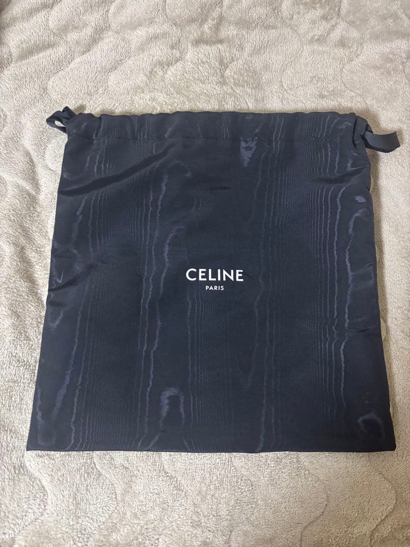 CELINE スモールボストン トリオンフジャカード＆カーフスキン　ハンドバッグ