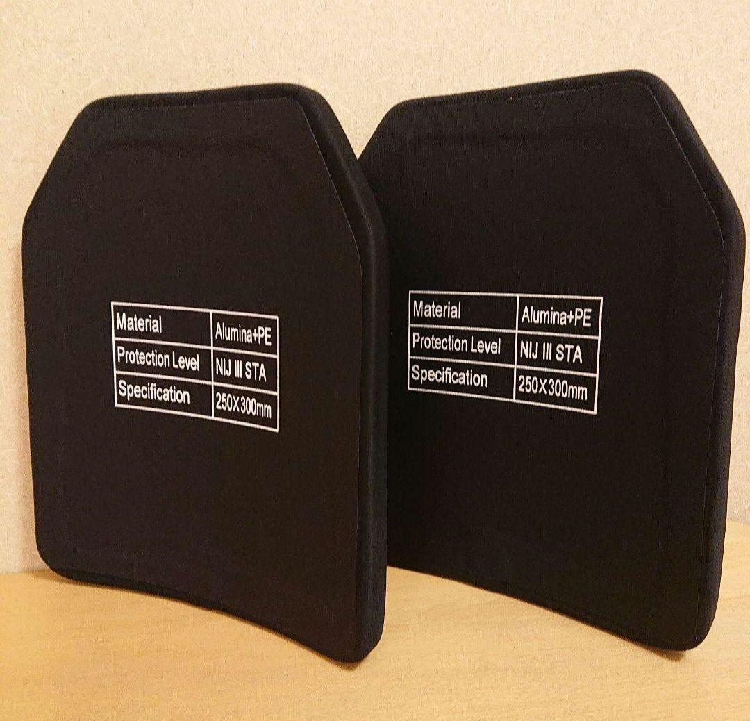 NIJ-Ⅲ レベル3 防弾プレート 5.56～7.62㎜弾(M4やAK等)を防ぐ