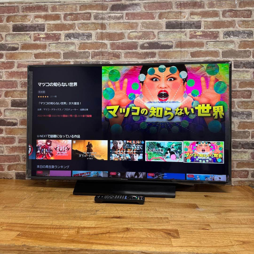 Panasonic 43V型 4K 液晶テレビ VIERA TH-43GX855