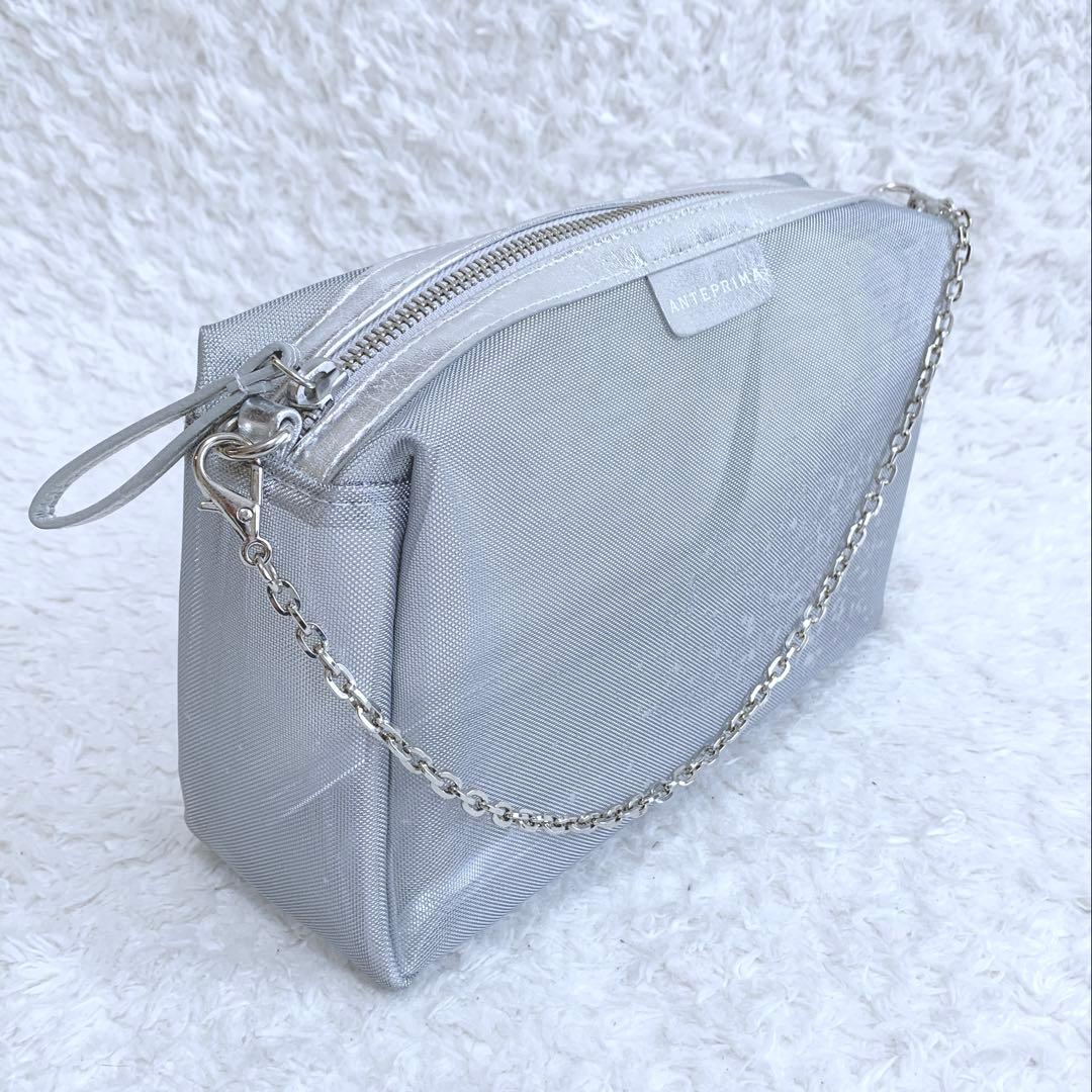 ほぼ未使用♪ ANTEPRIMA イントレッチオ シルバー スモール