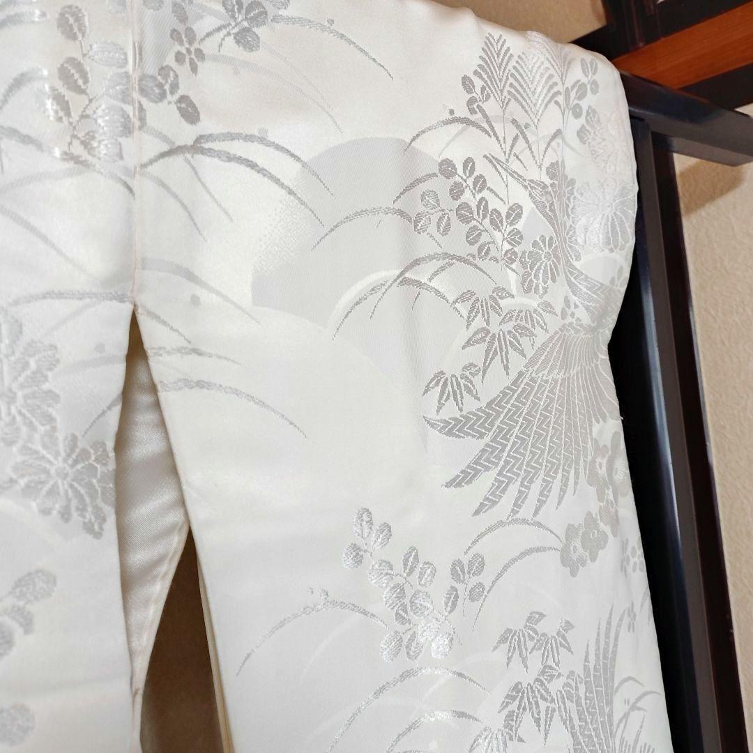 白無垢・色打掛 鶴と草花の唐織D