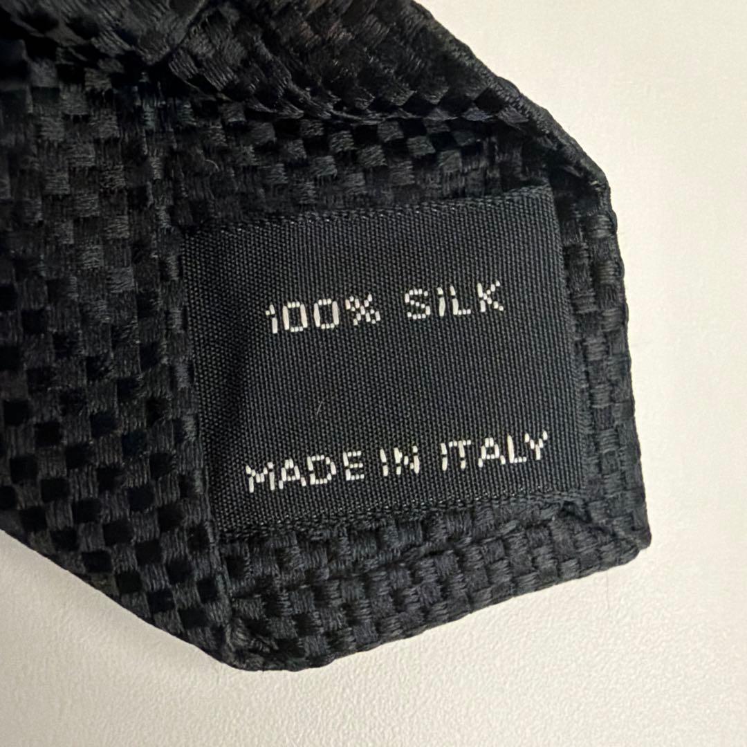 TOM FORD ブラック シルク ネクタイ