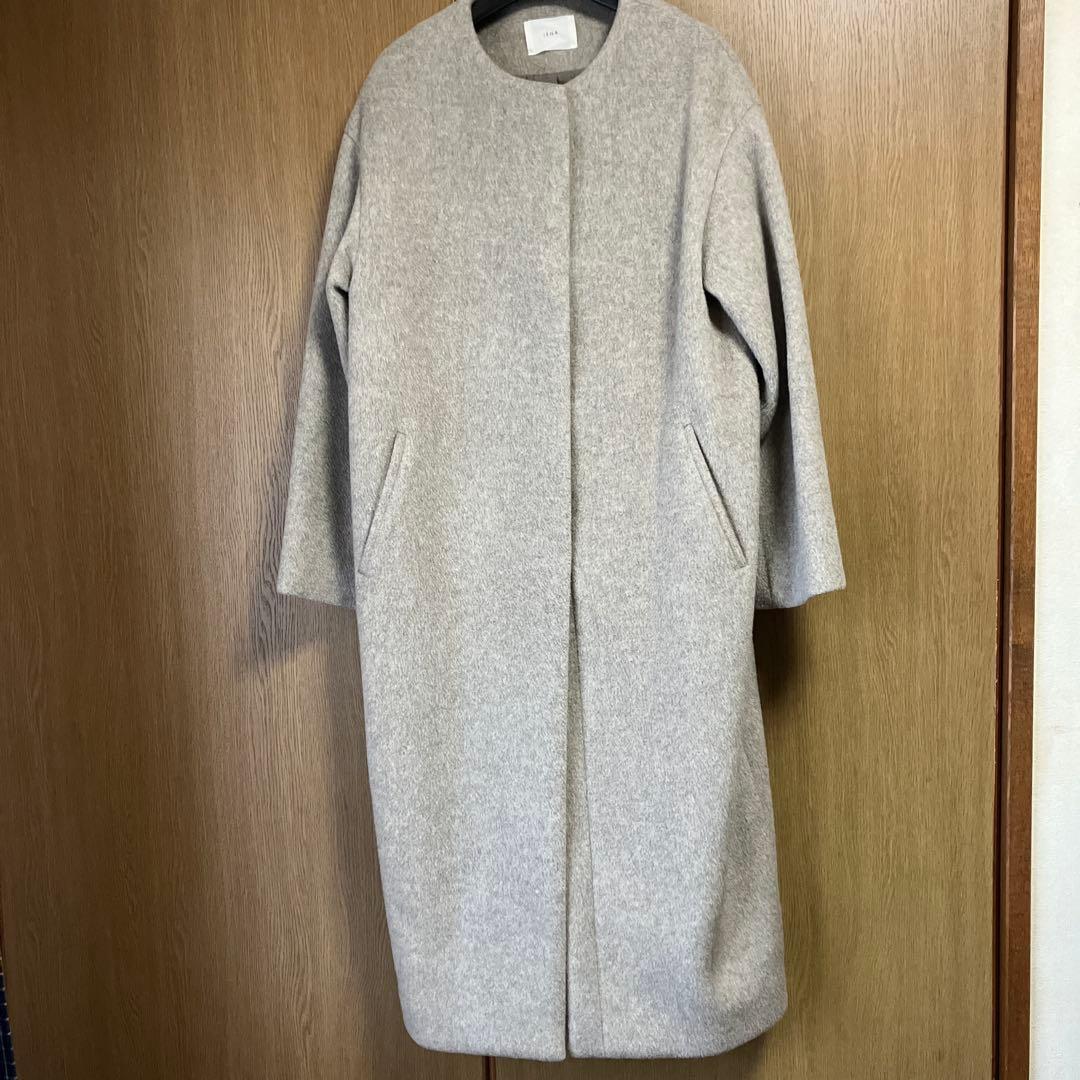 ソフィー様用　美品！IÉNA ラムウールロングコート 38 ナチュラル