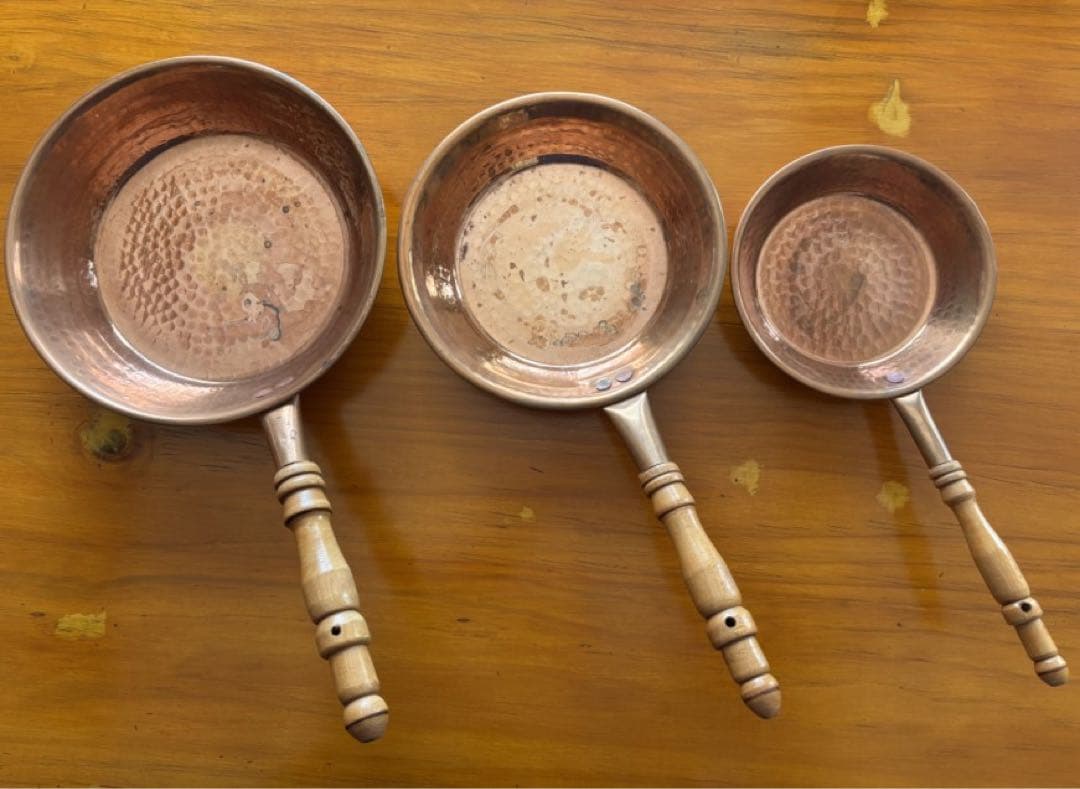 coco　銅製　フライパン3個セット