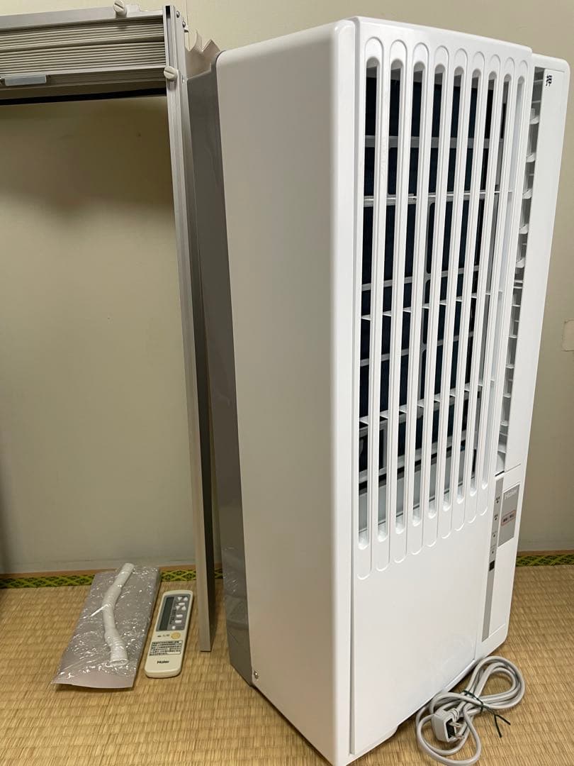 ✨2023年式✨Haierルームエアコン JA-16Yテラス窓用取付枠付き