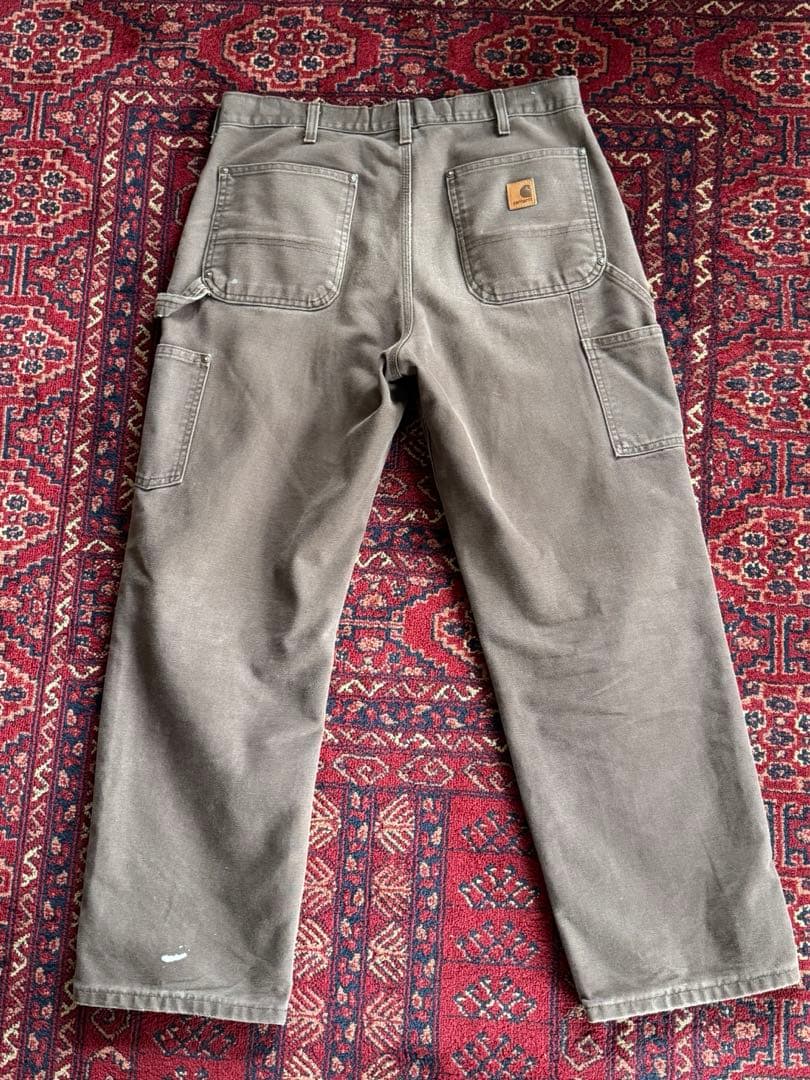 神フェード carhartt ダブルニーペインターパンツ W34 ブラウン