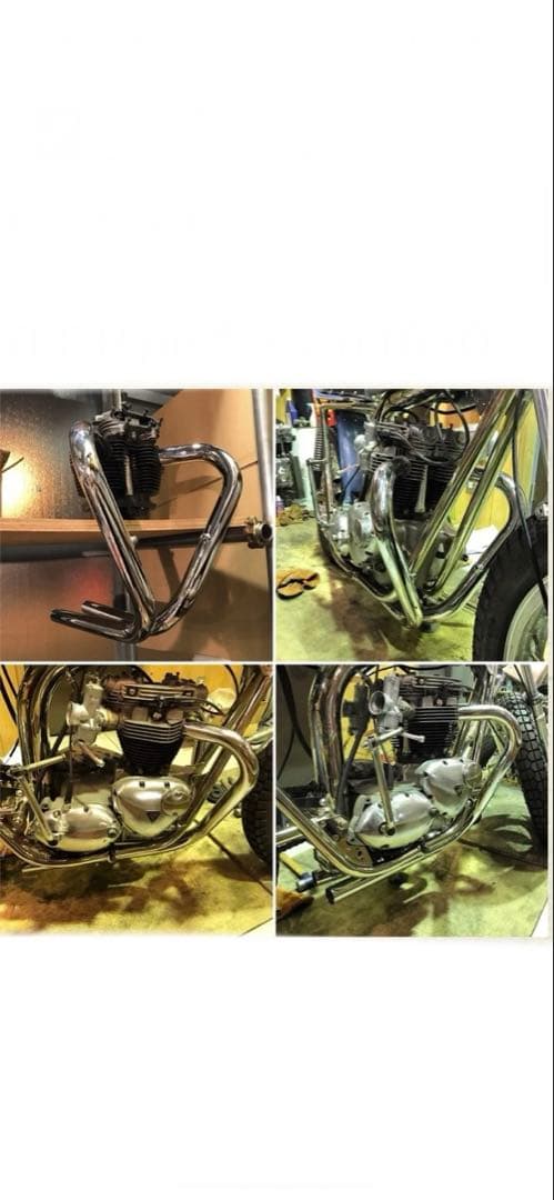 triumph ユニット　TTパイプ　新品未使用　トライアンフ　チョッパー