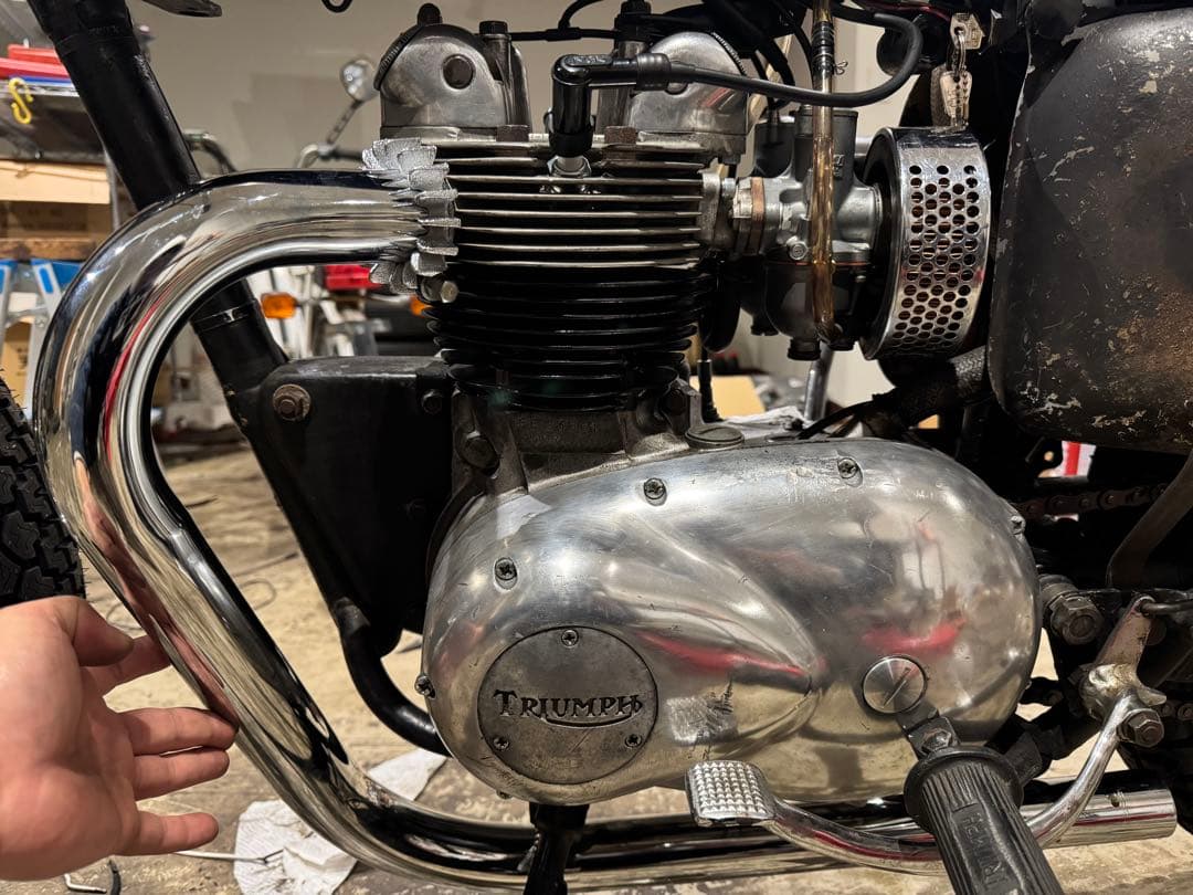 triumph ユニット　TTパイプ　新品未使用　トライアンフ　チョッパー