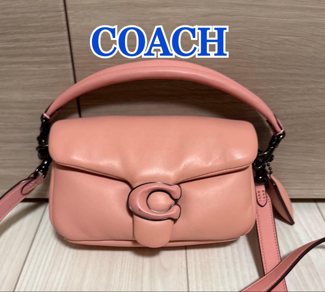 COACH タビー ピロー 2wayショルダーバッグ ハンドバッグ ピンク