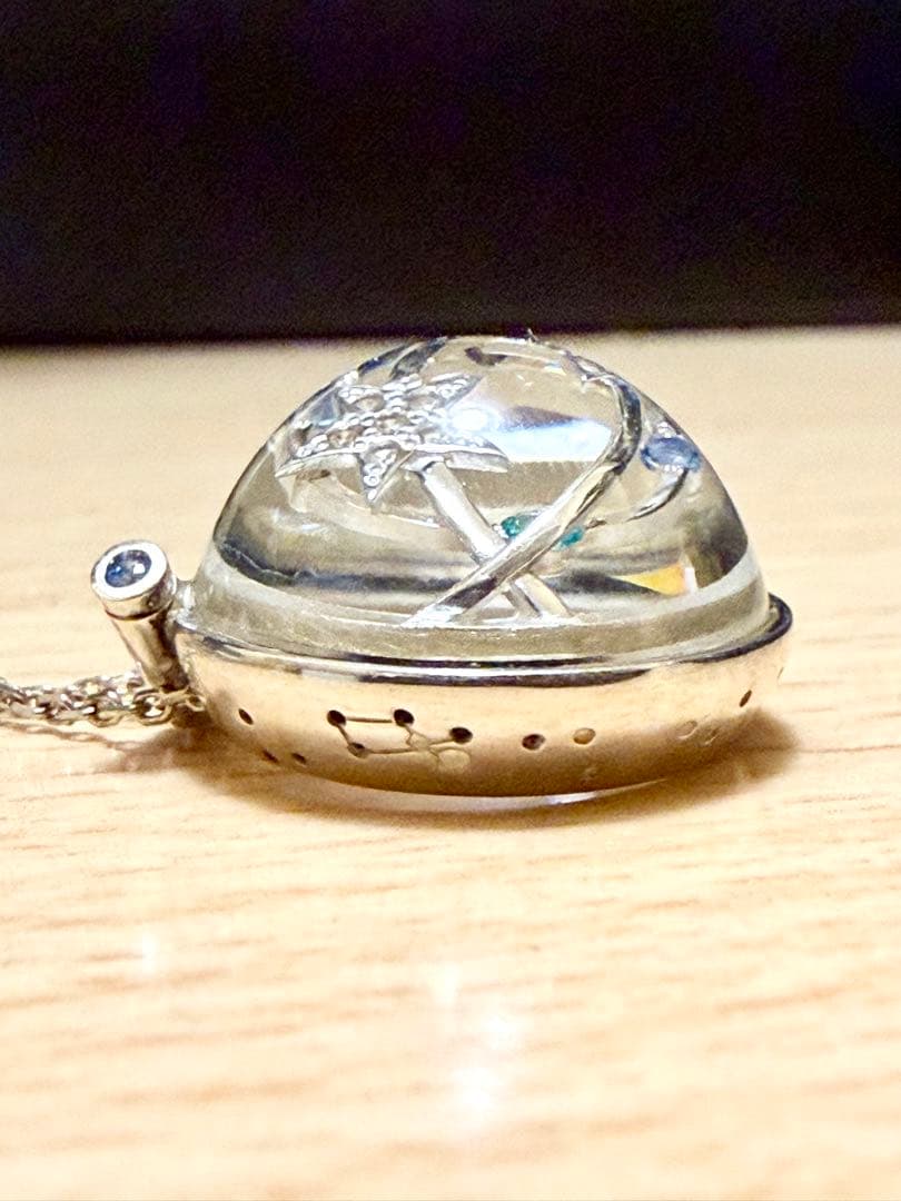 スタージュエリー シルバー925 アクリルペンダントネックレス　限定品　希少