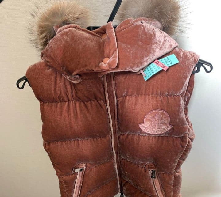 MONCLERダウンベスト　ベロアダウン　美品