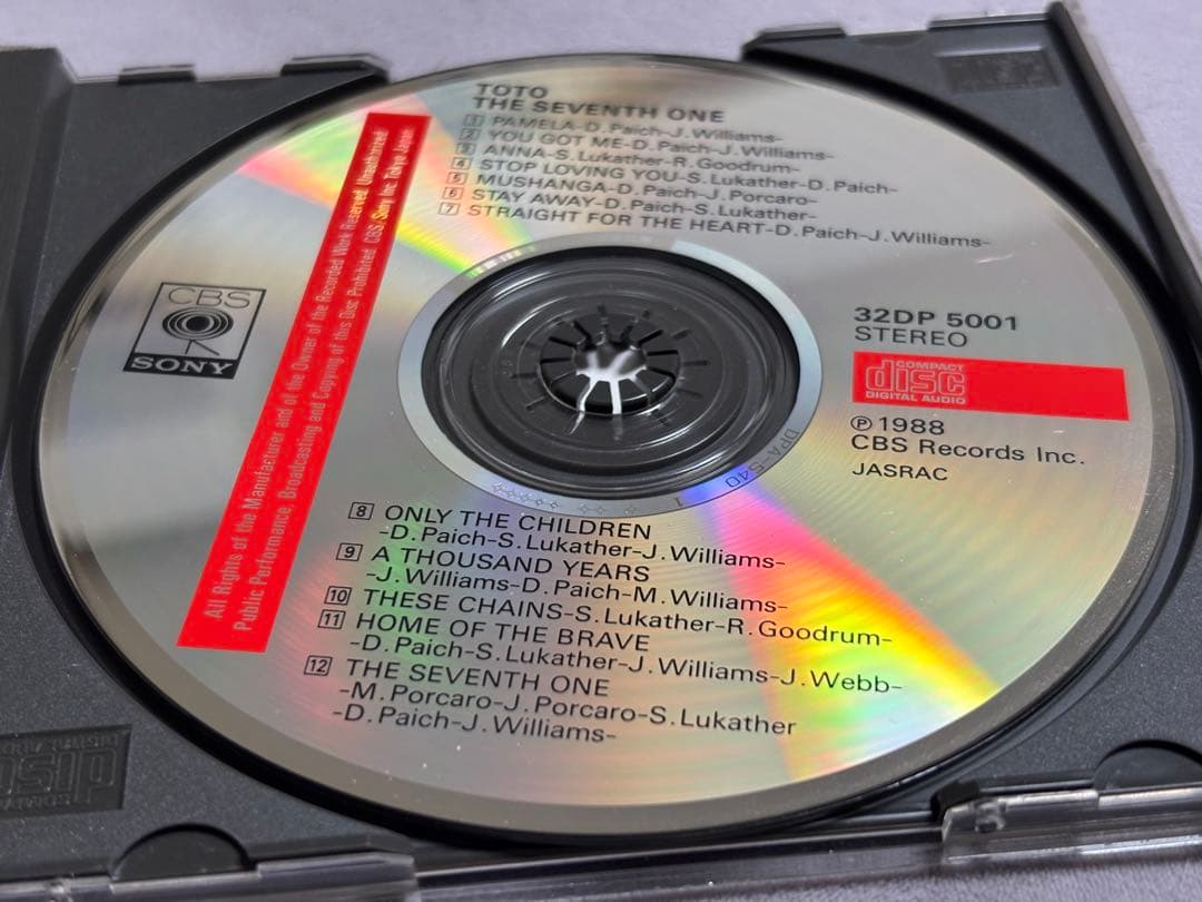 レア　toto 直筆サインCD the seventh one 第7の剣　トト