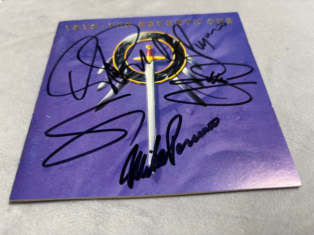 レア　toto 直筆サインCD the seventh one 第7の剣　トト