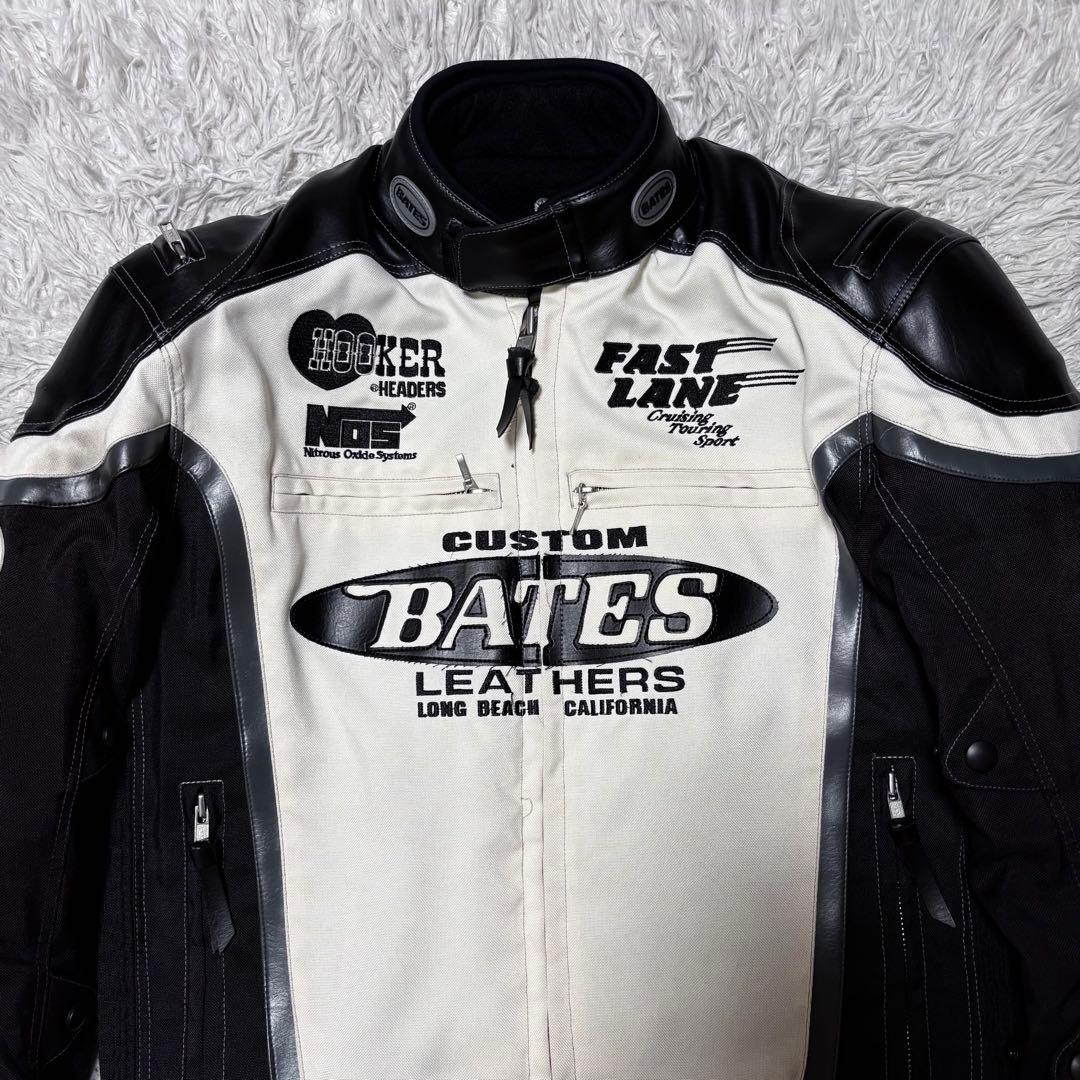 BATES ベイツ　ライナー、パット付きライダースジャケット　大きいサイズXL