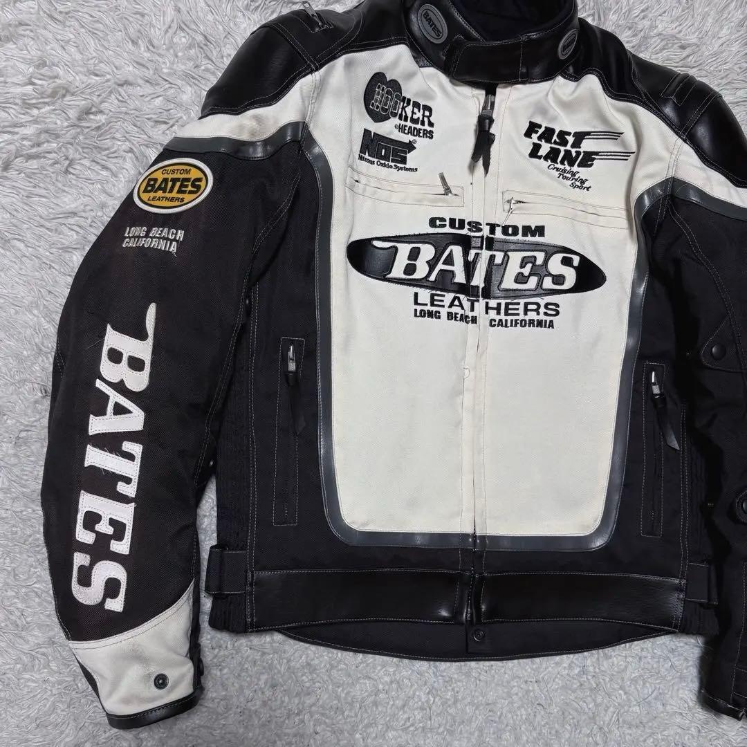 BATES ベイツ　ライナー、パット付きライダースジャケット　大きいサイズXL