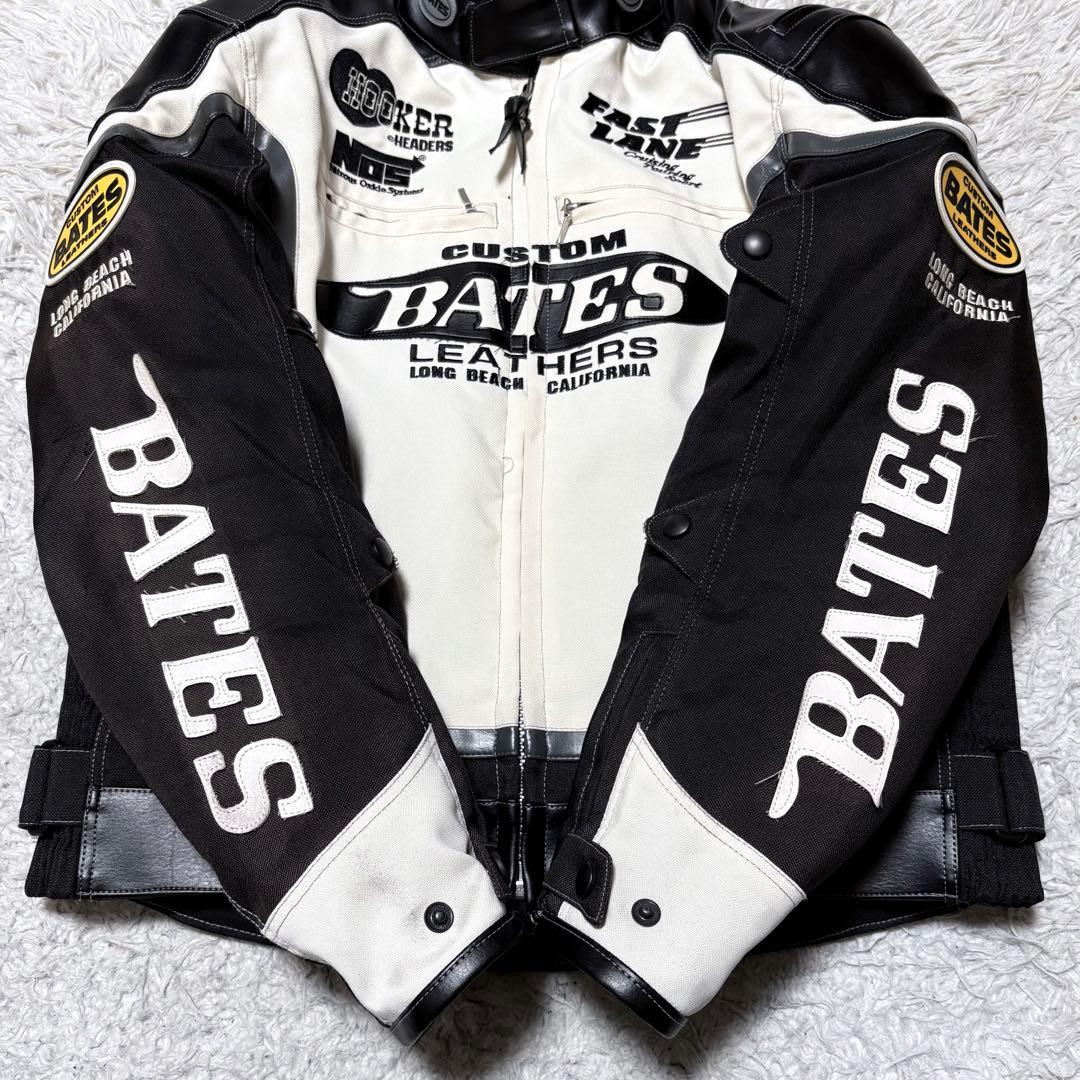 BATES ベイツ　ライナー、パット付きライダースジャケット　大きいサイズXL