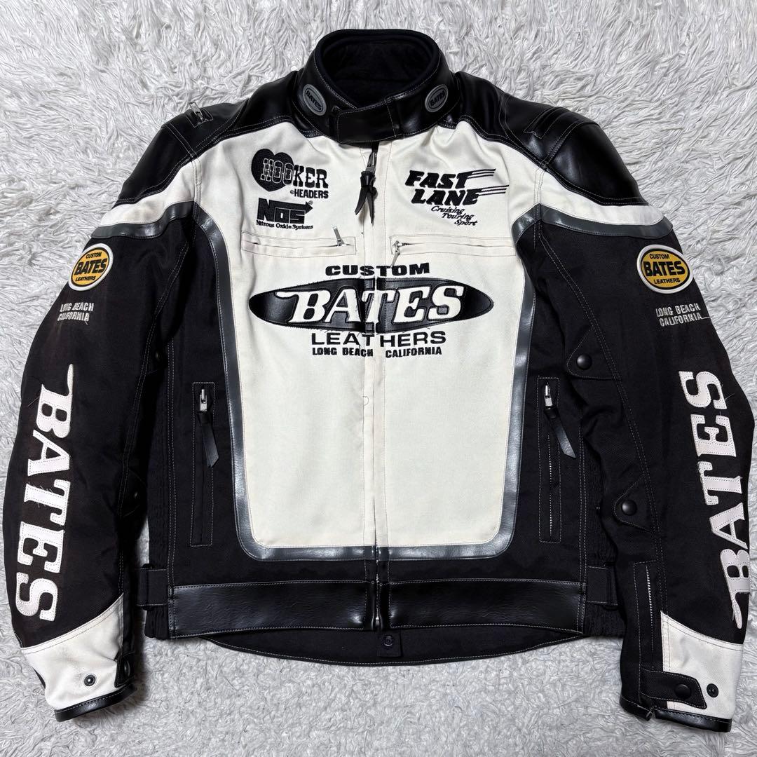 BATES ベイツ　ライナー、パット付きライダースジャケット　大きいサイズXL