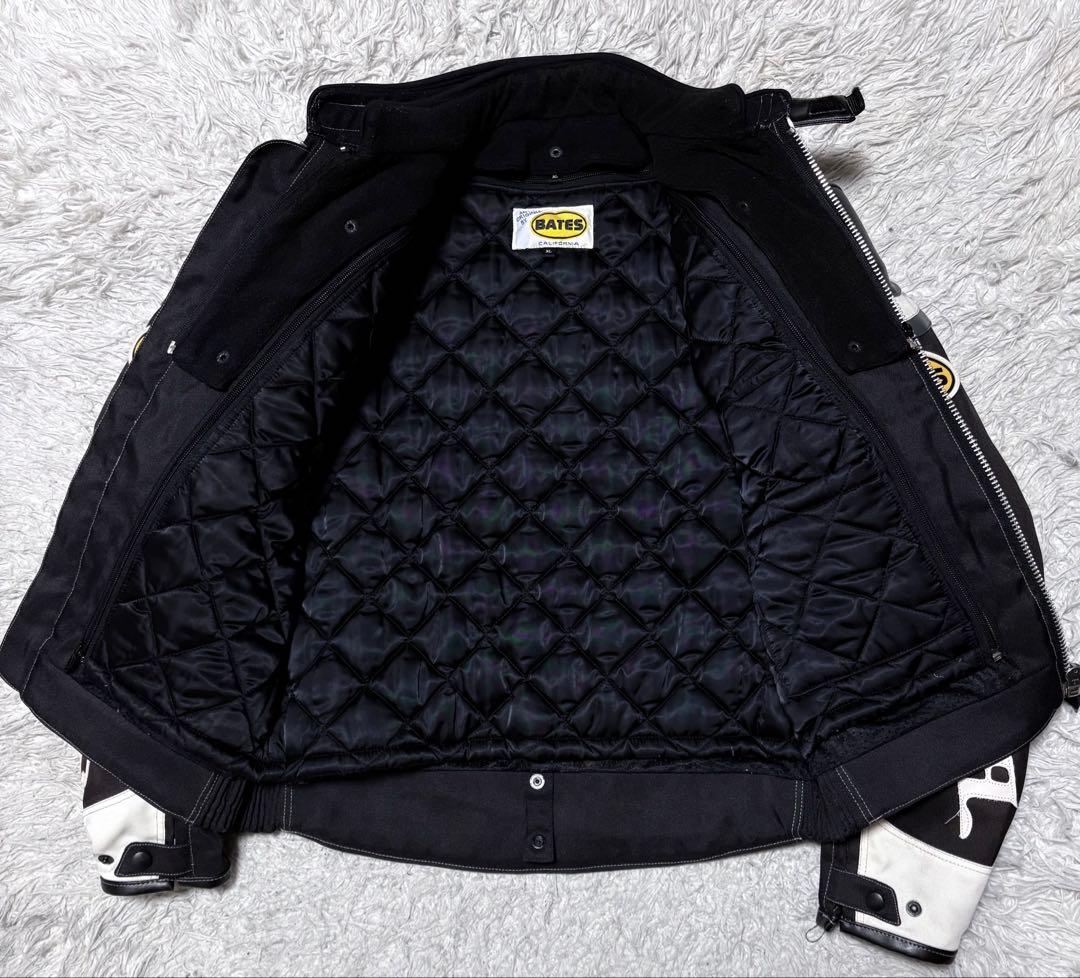 BATES ベイツ　ライナー、パット付きライダースジャケット　大きいサイズXL