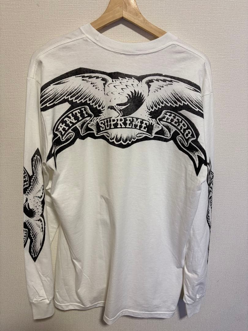 トップス Supreme x ANTIHERO Eagle L/S Tee White L
