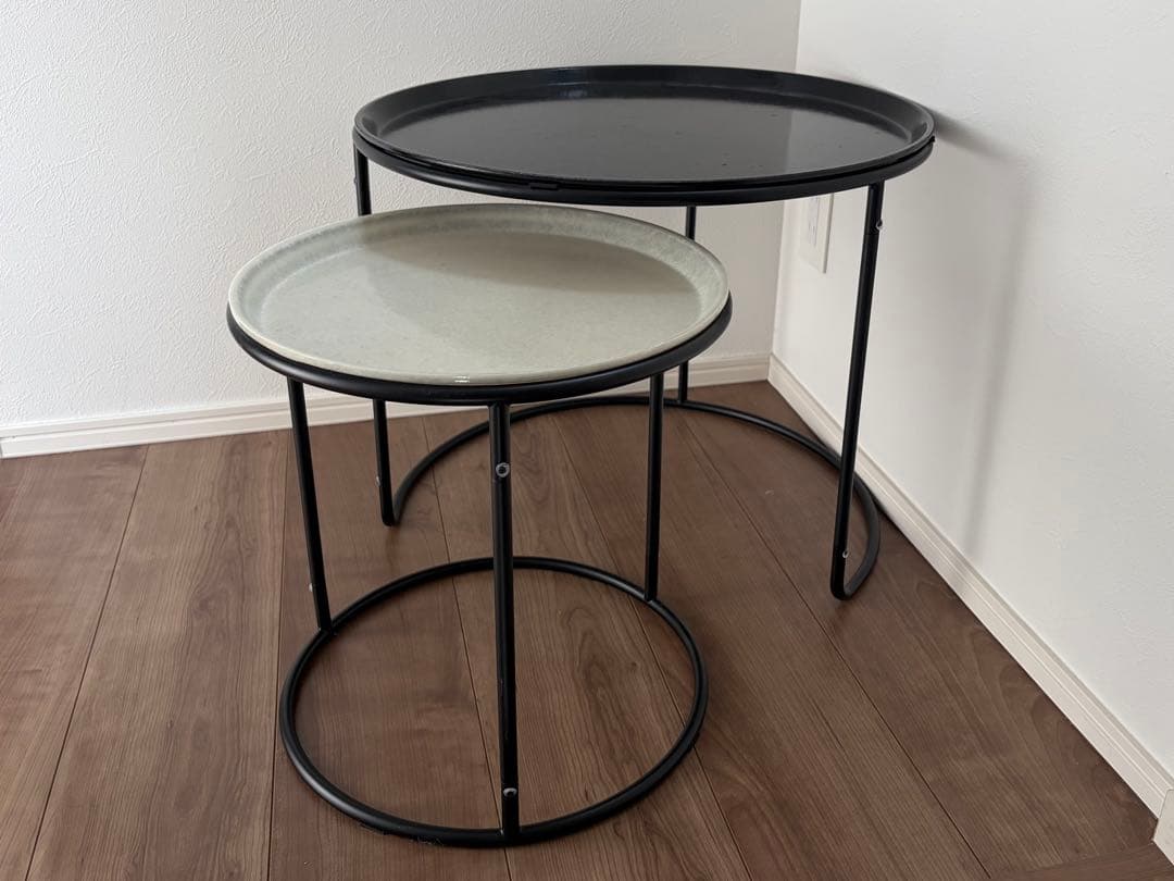 ハモサ ローテーブルセット / キャンブロ（カラー：白x黒）