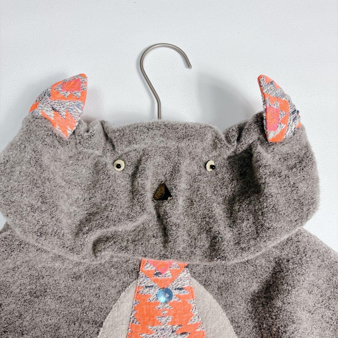 希少✨オレボレブラ チンチラモチーフ ぶたさん ロングコート 刺繍 ビジュー F