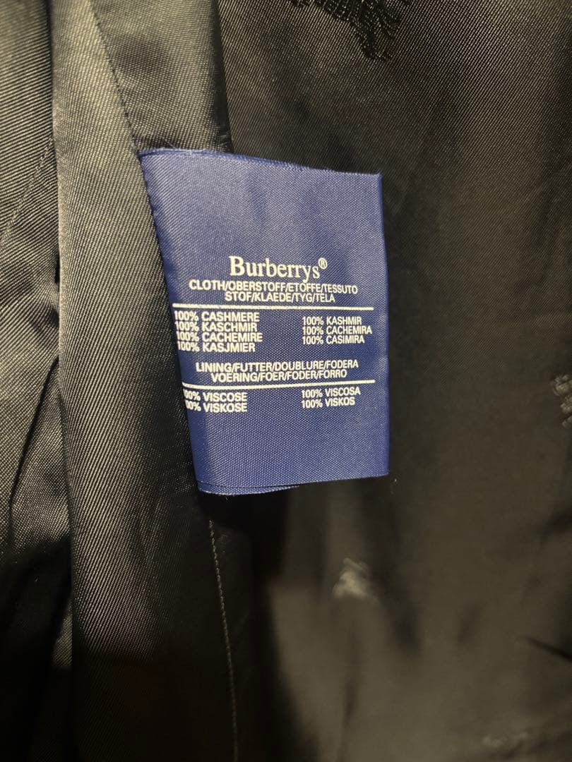 英国製Burberrys カシミヤ100% ロングコート