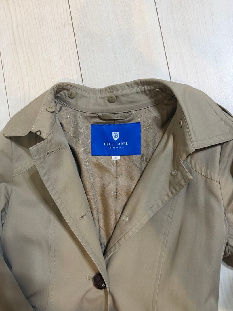 BURBERRY バーバリー ブルーレーベル ベージュ トレンチコートサイズ38